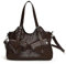 GSenhui Handtasche Vintage City Bag Tote Bag Damen Große Schultertasche PU Leder Uni Tasche Punk-Stil Umhängetasche Slouchy Braune für Schule Reisen