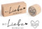 BOOMTOP 2Pcs Stempel Holz Mit Liebe Gemacht Holzstempel Rund Rechteck Handmade with Love Motivstempel Holz Stempelset für Kartenherstellung Geschenkanhänger Scrapbooking