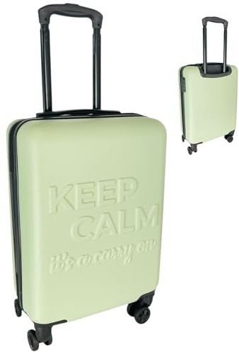 54x36x20cm Hardshell Cabin Suitcase – Lightweight ABS Hand Luggage with 8 Spinner Wheels, Trolley Handle & Lock – Fits Ryanair, easyJet, British Airways, Jet2 – Overhead Travel Bag – 38L - Teal