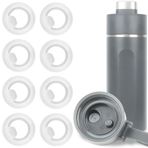 RZCOMP 8PCS Water Bottle Gasket replacement for Ninja Thirsti 24oz Water Bottle,Silicone Spout Lid Gasket Replacement Compatible with Ninja thirsti 700ml Chug Spout Lid