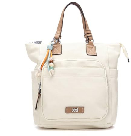XTI - Rucksack Damen Weiß - Modernes und praktisches Design - Ideal für jede Gelegenheit - Modell 18462101