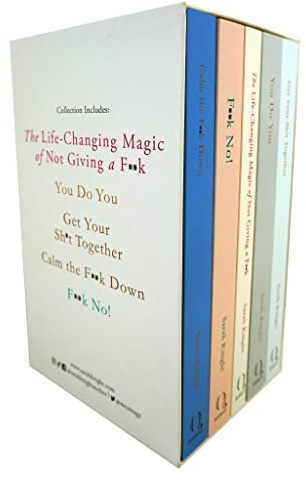 A No F*cks Given Guide Series Books 1 - 5 Collection Box Set by Sarah Knight (The Life-Changing Magic of Not Giving a F*ck, You Do You, Get Your Sh*t Together, Calm the F**k Down & F**K No!)