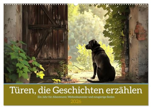 Türen, die Geschichten erzählen (Wandkalender 2026 DIN A2 quer), CALVENDO Monatskalender: Eine Einladung, die Neugier zu wecken (CALVENDO Wissenschaft)