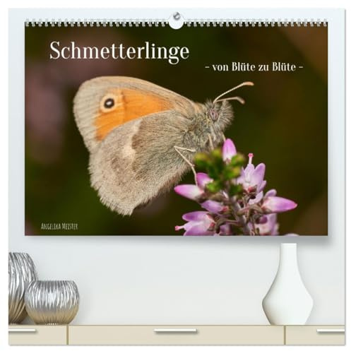 Schmetterlinge - von Blüte zu Blüte - (hochwertiger Premium Wandkalender 2026 DIN A2 quer), Kunstdruck in Hochglanz: Wunderbare Nahaufnahmen von 11 ... aus Ostwestfalen Lippe. (CALVENDO Tiere)