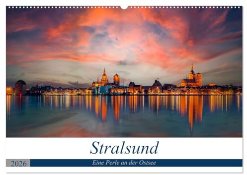 Stralsund, Eine Perle an der Ostsee (Wandkalender 2026 DIN A2 quer), CALVENDO Monatskalender: Faszinierende Bilder aus der Hansestadt Stralsund (CALVENDO Orte)