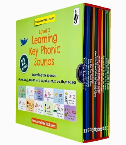 My Third Phonic Sounds 12 Books Collection Box Set with Included Fun Activities(Shelley Sheep Gets a Shock, The Snail and The Yak, Rex the Fax Can't Sleep & More)(Learning Key Level 3)