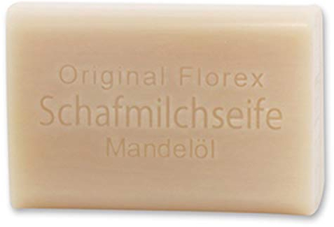 Florex Schafmilchseife - Mandelöl - herrlicher feiner Duft mit viel Feuchtigkeit 100 g