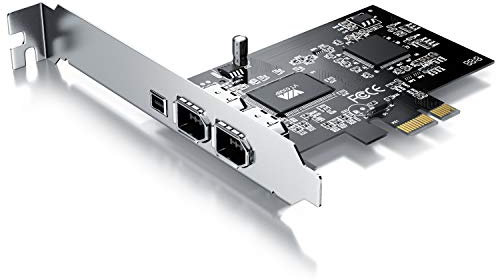 CSL - Scheda di espansione PCIe Firewire Card - PCI-E - 3 connettori - PCIe 1394a 1394a 1394b - Scheda Controller - 2 x 6 Pin e 1 x 4 Pin per PC Desktop