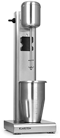 Klarstein Kraftpacket Pro Mezclador de bebidas - 80 W, 1 L, 2 niveles, 20000 rpm, Vaso mezclador de acero inoxidable, Mezclador de bebidas, Cóctel, Mezclador para bar, Gastro, Profesional, Plateado