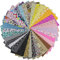 aufodara 35 Stück Baumwollstoff Stoffpakete Patchwork Stoffe 100% Baumwolle tuch DIY Handgefertigte Nähen Quilten Stoff Baumwollgewebe Verschiedene Mustern 25x25 cm (35 Stück)