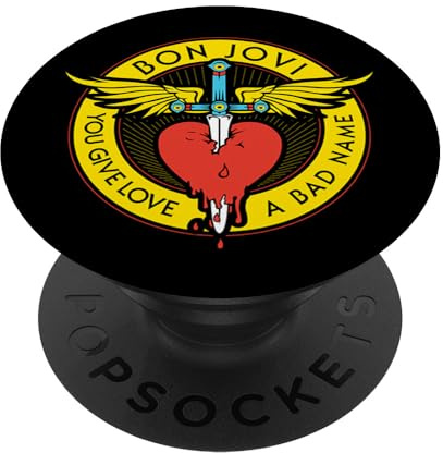 PopSocket : PopGrip Bon Jovi You Give Love a Bad Name PopSockets mit austauschbarem PopGrip