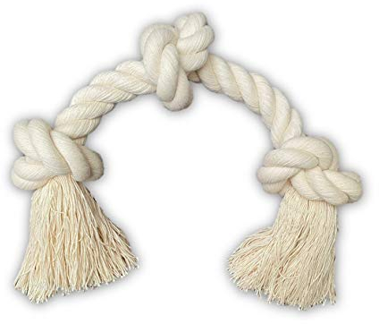 Go Rilla® Hundespielzeug Seil, Tau Hund Spielzeug, Hund Seil Spielzeug Set, Interaktives Kauspielzeug Spielzeug, Vorteilhaft für die Zahnreinigung des Hundes, für Mittlere/Große Hunde (M, Natur)