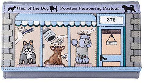 Mala Leather Pampered Pooch Dog Matinee Geldbörse RFID Schutz, mehrfarbig, Einheitsgröße, Zeitgenössisch