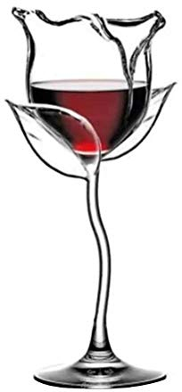 ZYTB Verre à vin Rouge Fancy Verre à vin Vin Cocktail Lunettes 100ml Rose Forme de Fleur Verre à vin Parti Barware Drinkware