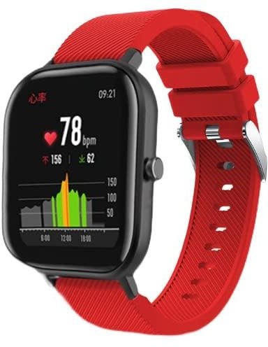 Strap-it silikon Rot - Passend für Xiaomi Amazfit GTS - Armband für Smartwatch - Ersatzarmband