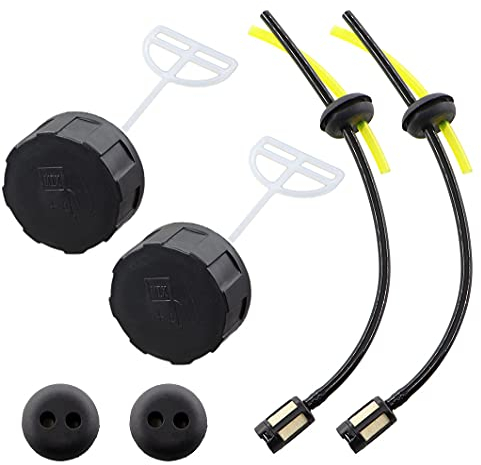 MCHNIC 2x Tankdeckel mit Benzinschlauch Benzinfilter Satz für 33CC 43CC 52CC CG330 CG430 CG520 Benzintank Motorsense Freischneider Rasenmäher Fuxtec Güde Rotfuchs Zipper Timbertech Brast
