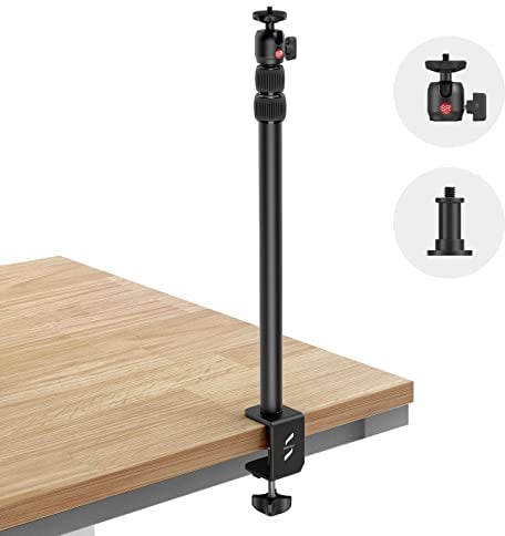 SMALLRIG Selection Tischklemme Kamera Stativ Lampenstativ mit 360゚Kugelkopf für Kamera/Ringlicht/Smartphone