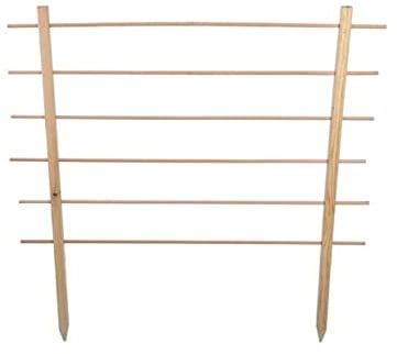 Rivanto® Rankhilfe Holzspalier Größe S, B 100 x H100 cm, Pflanzenstütze, FSC-Holz, Pflanzen-Rankhilfe für Gemüse, Blumen, Sträuchern