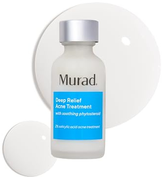 Murad Deep Relief Acne Spot Treatment with 2% Salicylic Acid – Patch-Like Liquid Treatment for Deep, Hormonal Acne & Breakouts – 1 Fl Oz