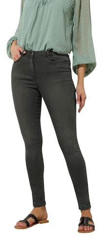 Long Tall Sally - LTS Tall Washed Ava Stretch Skinny Jeans - Women's Black