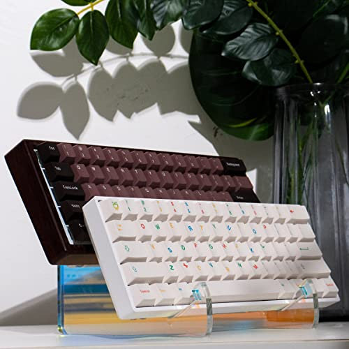 1pcs 2-Tier Acrylic Keyboard Display Stand Colorful Mechanical Keyboard Holder Storage Stands for Tablet Picture Frames