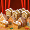 Yinder 25 Stück Weihnachts-Adventskalender-Boxen 2025 Lebkuchen, leer Adventskalender zum Befüllen 24 Tage Countdown Karton Haus Geschenk für Frauen Erwachsene DIY