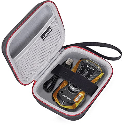 RLSOCO Tasche für Ricoh WG-80/WG-70/WG-60/WG-6 Orange Digitalkamera