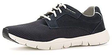 Pius Gabor Herren Sneaker Low, Männer Halbschuhe,Wechselfußbett,Sportschuhe,Freizeitschuhe,Turnschuhe,Laufschuhe,schnürer,Denim,43 EU / 9 UK