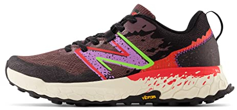 New Balance Mens Fresh Foam Hierro V7 Trail Running Shoe, Truffle/Electric Purple, 11.5 Medium