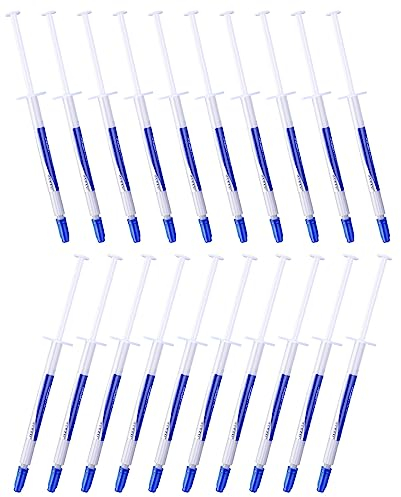 MoneyQiu HY510>1.93 W/MK 20PCS(1PCS-1g) Pate Thermique Processeur Graisse Professionnelle Haute Conductivit en Seringue Processeu GPU CPU PC PS4