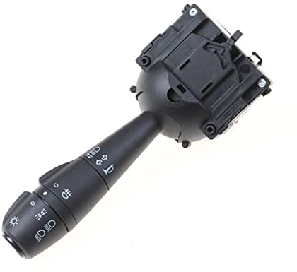 NIKLE Auto Scheinwerfer Schalter für Renault Clio Sandero, 8201167982/255408317R/251684 Scheinwerferschalter mit Hupe Nebelschlussleuchte