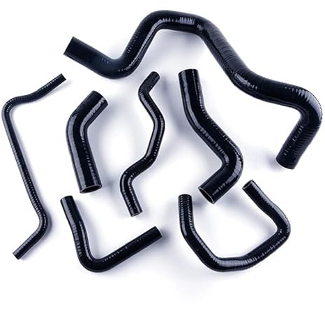 LUXERAD Kit de manguera de refrigerante de silicona para radiador para VW MK4 Golf/Bora/Jetta 1.8t AUM AUQ (negro)