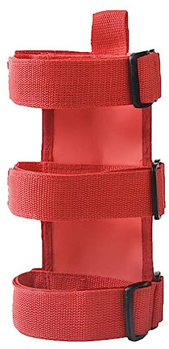 VANZACK Cinghia Fissaggio Estintore Auto Rosso Resistente Usura Supporto Sicuro Per Portellone Veicoli