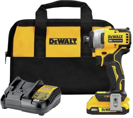 DCF809D1 20V MAX ATOMIC Brushless Compact Lithium-Ion 1/4 in. Cordless Impact Drill Driver Kit (2 Ah)