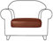 GUYIRT PU Leder Sofa Sitzkissenbezug, Wasserdicht Sitzbezüge, Schonbezug Für Sofa-Sitzkissen, Sofa überzug Für Wohnzimmer-orange-1 Sitzer