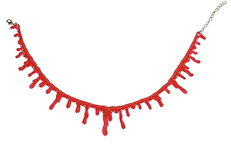 Tropfendes Blut Halskette | Tropfendes Blut Halloween Party Choker - Gruseliges Blutiges Vampir Kostüm Zubehör für Cosplay Kostüm Party Lear-au