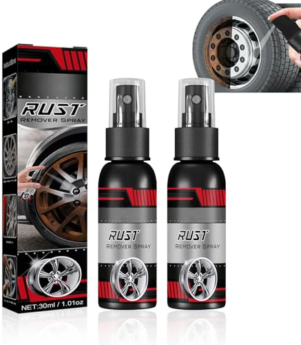 KUIRUNRX® Enlève la Rouille en Spray, Convertisseur de Rouille, Rust Remover Spray, Multifonction Dégrippant de Rouille pour Entretien et Nettoyage (30ml * 2pcs)