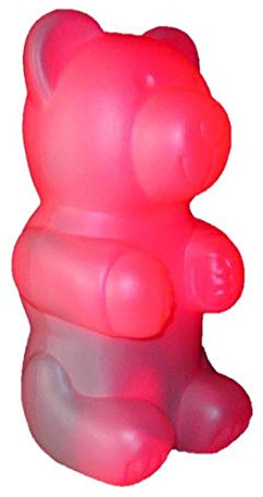 Licht-Idee LED Leuchte Nikki Bär 12 Volt rot Dekoleuchte Tischlampe Deko Bärenlampe