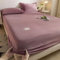 JIALIANG Warme Spannbettlaken 180x200cm+30cm Rosa kuschel bettlaken Winter Spannbetttuch Cashmere Touch Flanell Bettlaken für Boxspringbett Topper Matratze