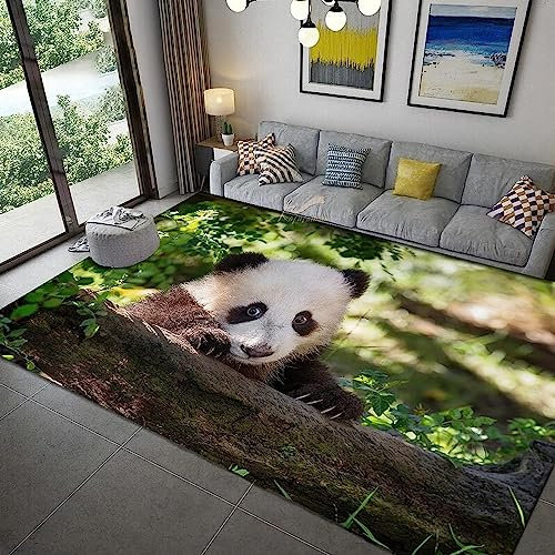 Kinderteppich Tierischer Süßer Panda - Kurzflor Teppich Kinderzimmer Spielteppich Antiallergen Und Extra Weich - Babyzimmer Teppiche Für Junge Und Mädchen Babyteppich 200 X 300 cm -0C2B/T9P