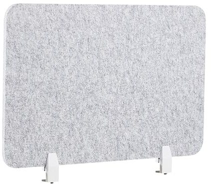 Schreibtisch Trennwand Akustik Polster grau 80 x 50 cm Schallschutz Split