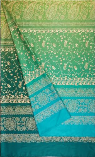 Bassetti Brenta Foulard aus 100% Baumwolle in der Farbe Grün V1, Maße: 180x270 cm - 9328373
