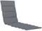 KETTtex EXKLUSIV Comfort Plus Auflage Liege Grau I Gartenliege Polster 200x60x4cm I KTH1 Plus Liegenauflage I weich & robust I Wasser- und schmutzabweisend I atmungsaktives Liegekissen I Dessin 2631