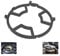 YAANBUNB Cast Iron Wok Support Ring Universal Stove Rack Pan Support Trivet Non-Slip Cooktop Range Rack Milk Pot Stand for Kitchen Gas Hob Cooking Pot, Black