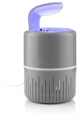 KLDRAIN : Lampe Anti Moustiques à Aspiration Silencieuse avec LED UV sans Bruit sans Produits Chimiques Lumière Ultraviolet Protection Efficace Contre Les Insectes Volants