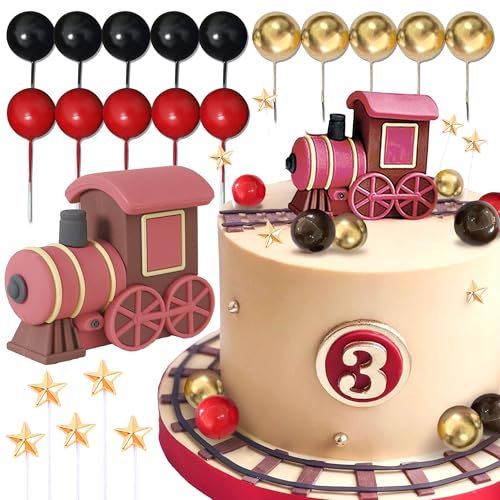 Roaring Good Time Roter Zug Kuchen Dekoration Weihnachten Zug Kuchen Topper Zug Thema Geburtstag Dekorationen Weihnachts Tortendeko Weihnachtstorte
