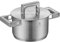 WMF Ultimate Cool Kochtopf klein 16 cm, Edelstahldeckel, Fleischtopf Induktion 1,9l, Cromargan Edelstahl matt, wärmereduzierende Griffe, Induktions Topf mit Innenskalierung, spülmaschinengeeignet