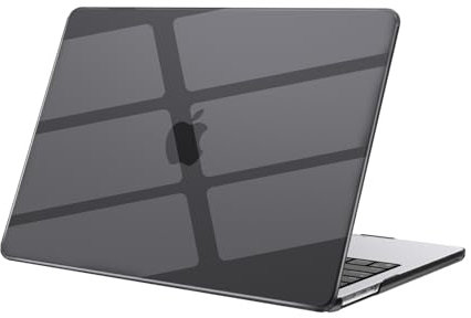 eleger Hülle kompatibel mit MacBook Air 13 Zoll M4 A3240 M3 A3113 M2 A2681, erschienen 2025 2024 2022, Harte Case für Mac Book Air 13,6 Zoll, Schwarzklar