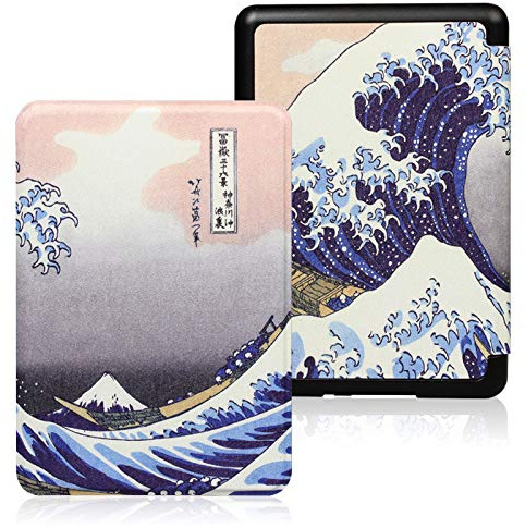 enoxboo Étui pour Kindle Paperwhite (12e Génération, 2024) et Kindle Colorsoft Signature Edition, Coque de Protection Fine et Légère en PU avec Veille/Réveil Automatique, 7 Pouces