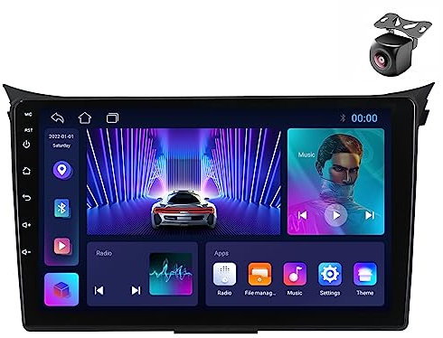 Android 14 Car Radio para Hyundai I30 Elantra GT 2012 2013-2017 2 DIN de Coche NAVEGACIÓN con Pantalla Táctil 9 Pulgadas Reproductor Multimedia Autoradio SWC FM Carplay Auto (M150CP 4core 2+32G)